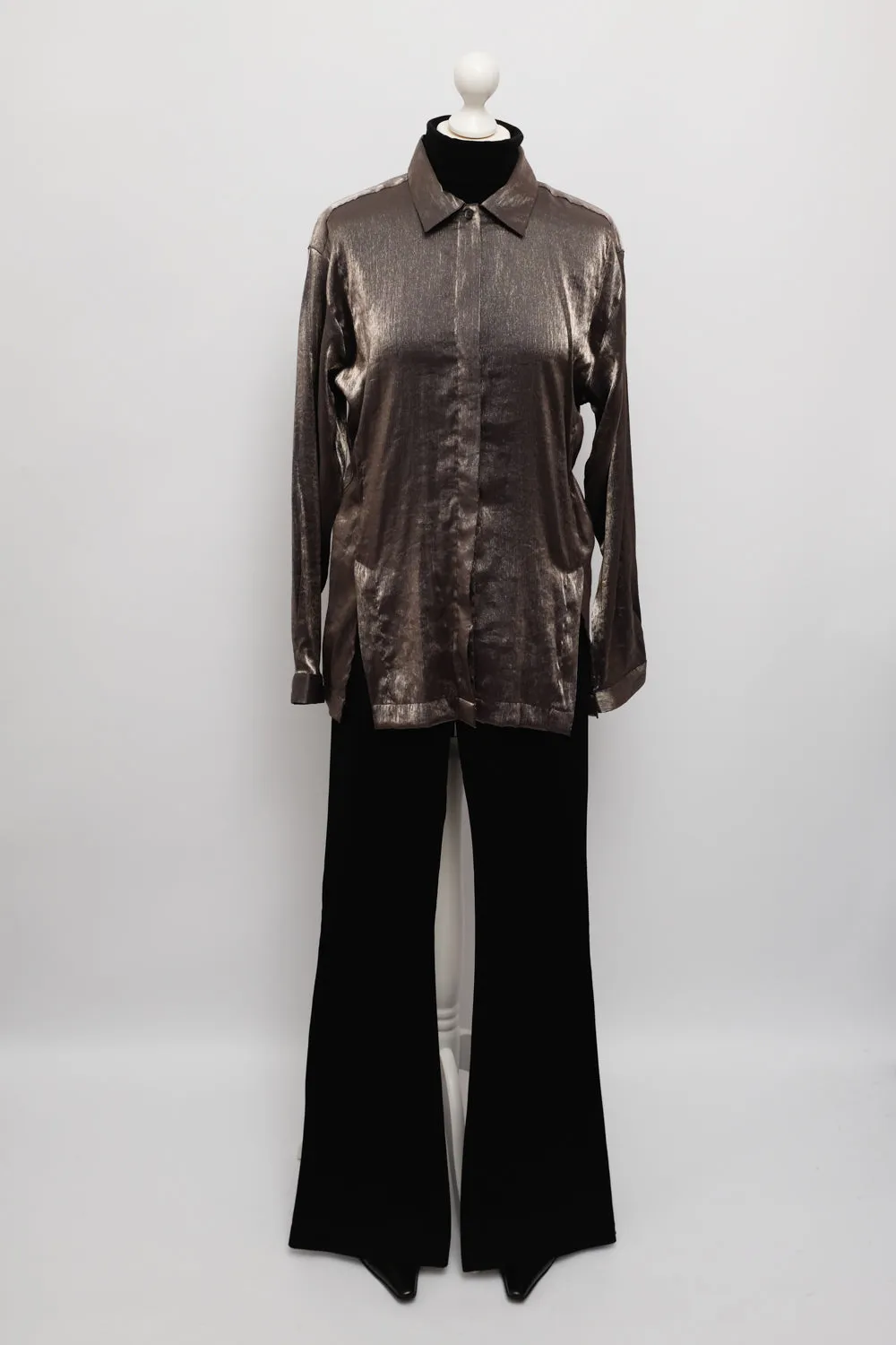 METALLIC BROWN VINTAGE SHIRT