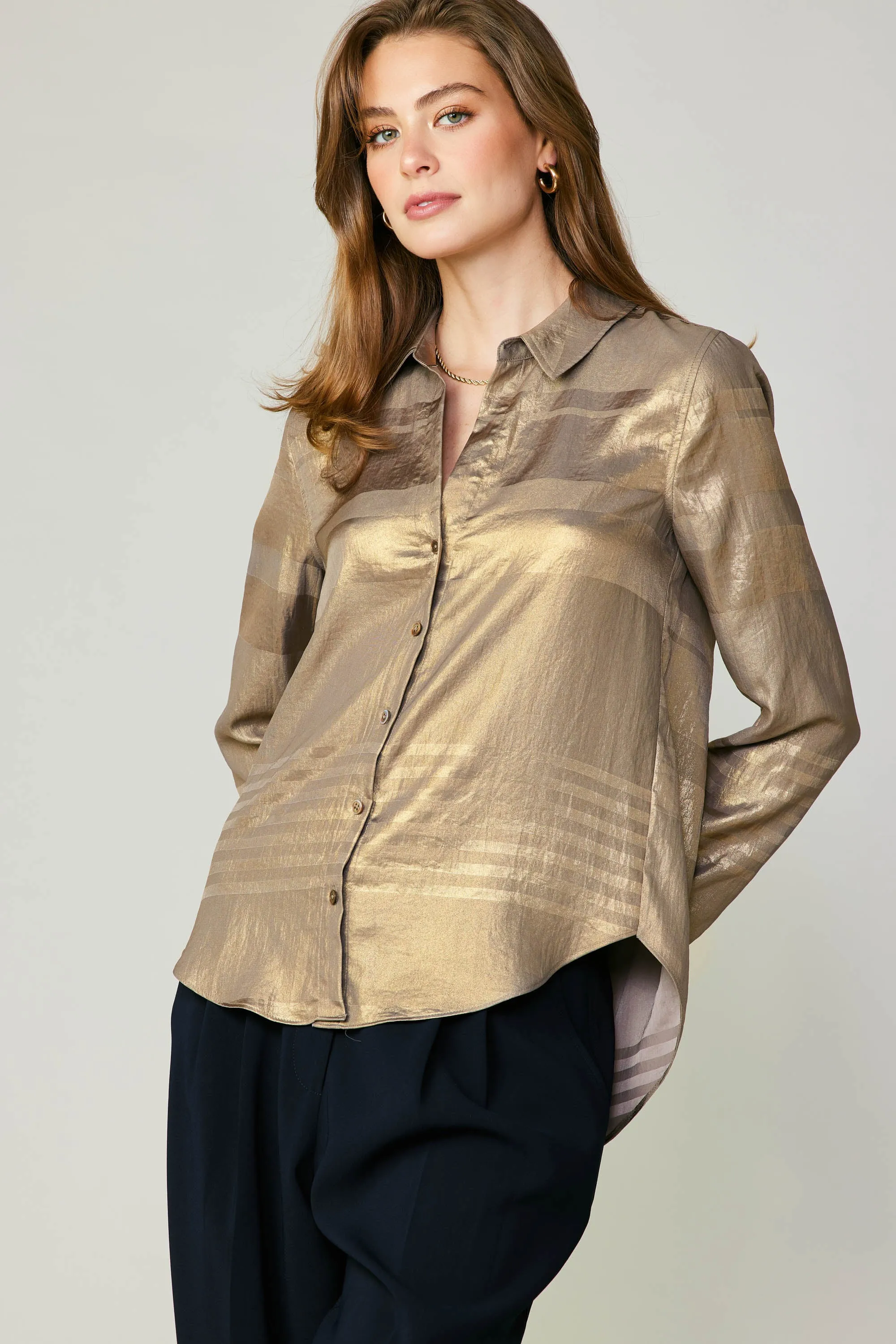 Metallic Buttonup Shirt