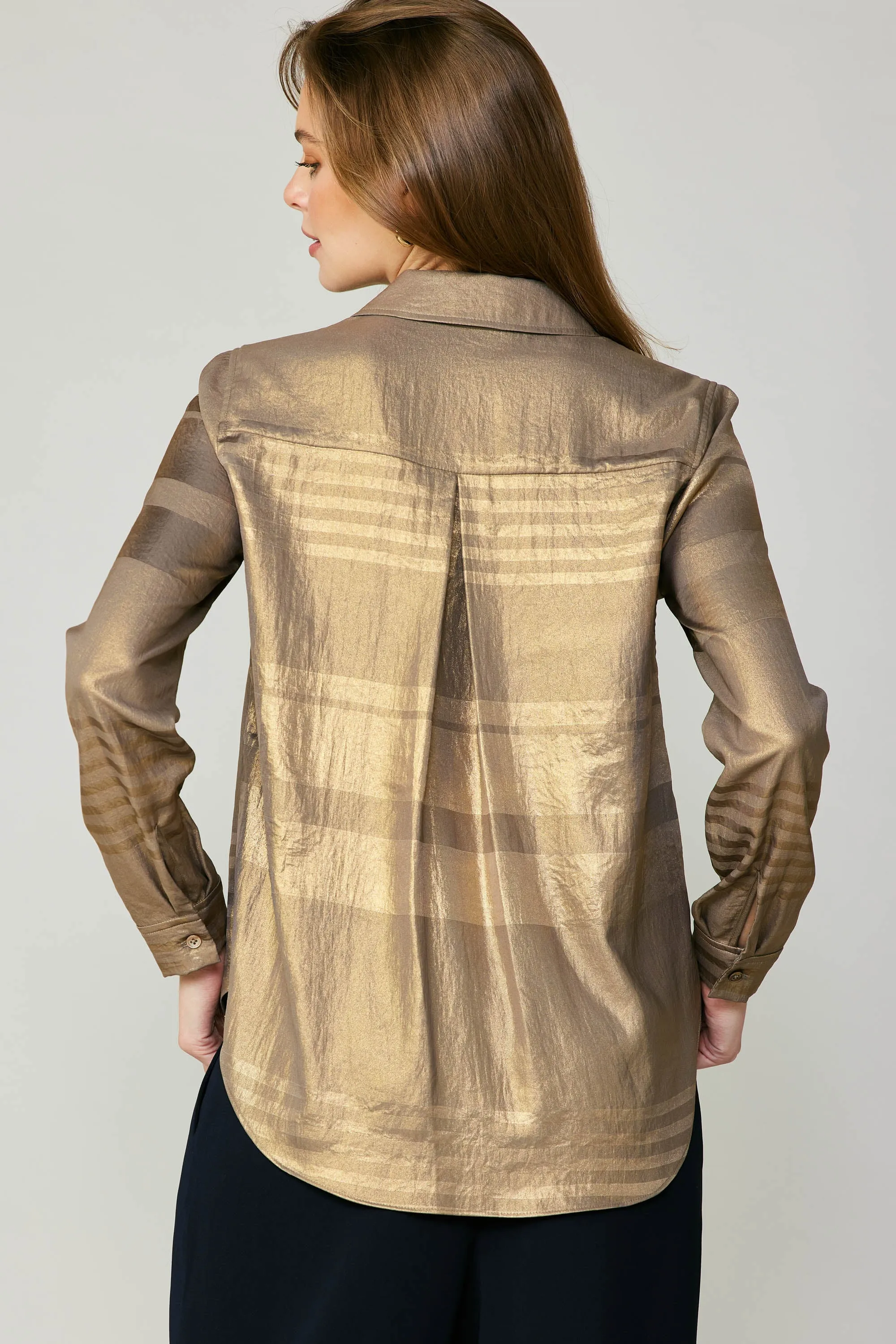 Metallic Buttonup Shirt