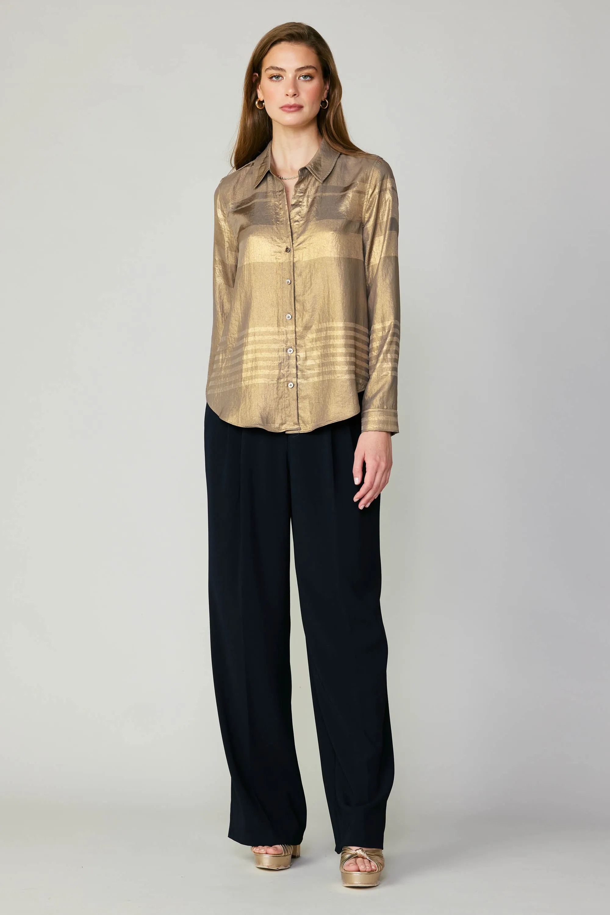 Metallic Buttonup Shirt