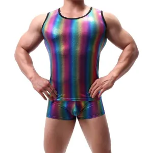 Metallic Rainbow Tanktop   Boxers