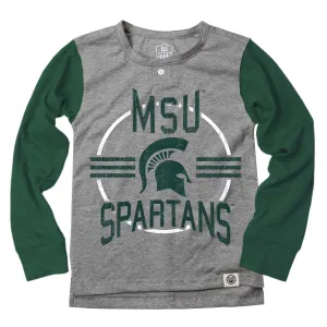 Michigan State Spartans Youth Boys LS Henley