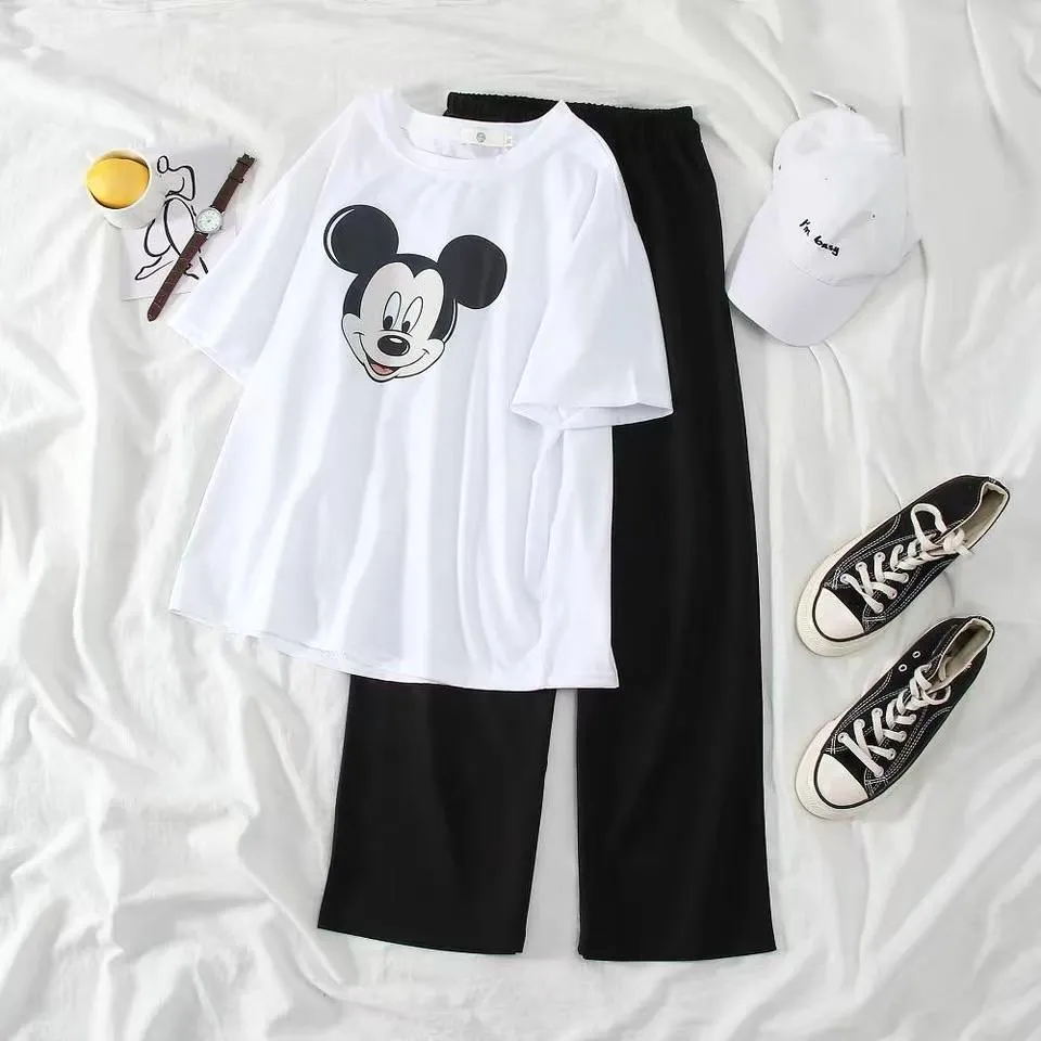 Mickey Oversized Tee And Pants Set