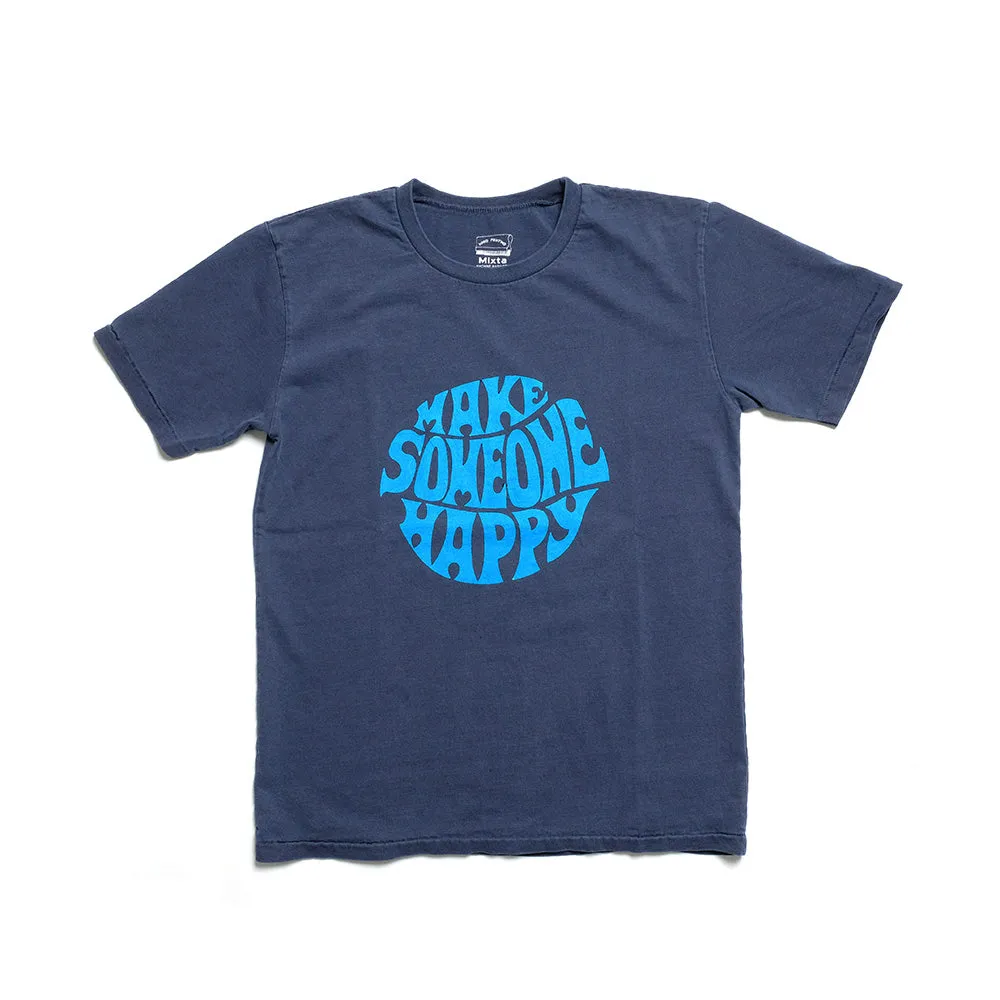 Mixta- CREW NECK PRINT TEE - MAKE SOMEONE HAPPY - MI24-MAK