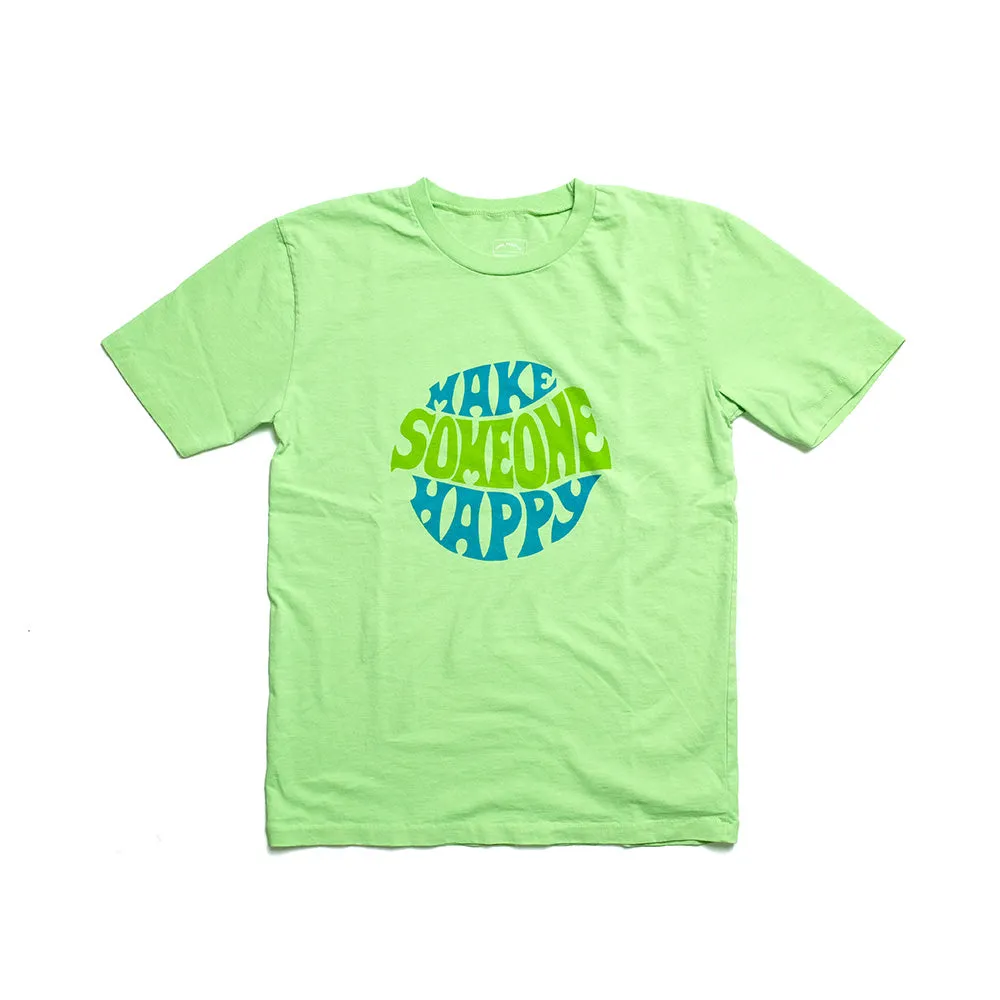 Mixta- CREW NECK PRINT TEE - MAKE SOMEONE HAPPY - MI24-MAK