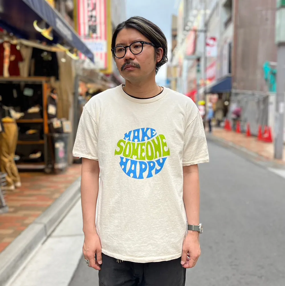 Mixta- CREW NECK PRINT TEE - MAKE SOMEONE HAPPY - MI24-MAK