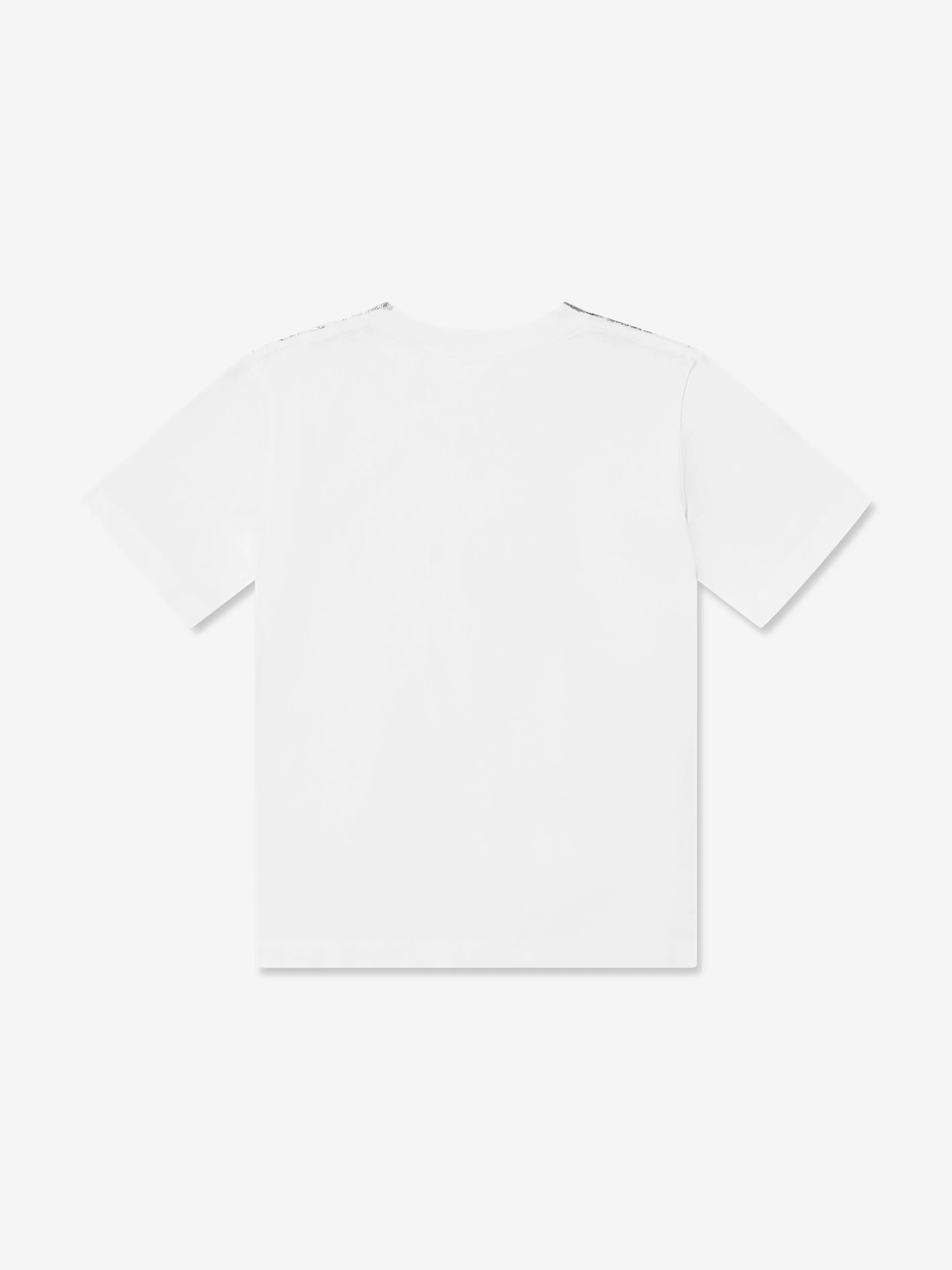 MM6 Maison Margiela Kids Metallic Effect T-Shirt in White