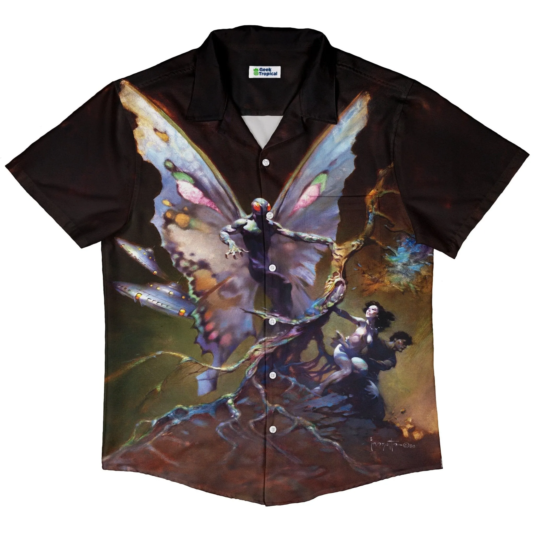 Mothman Button Up Shirt