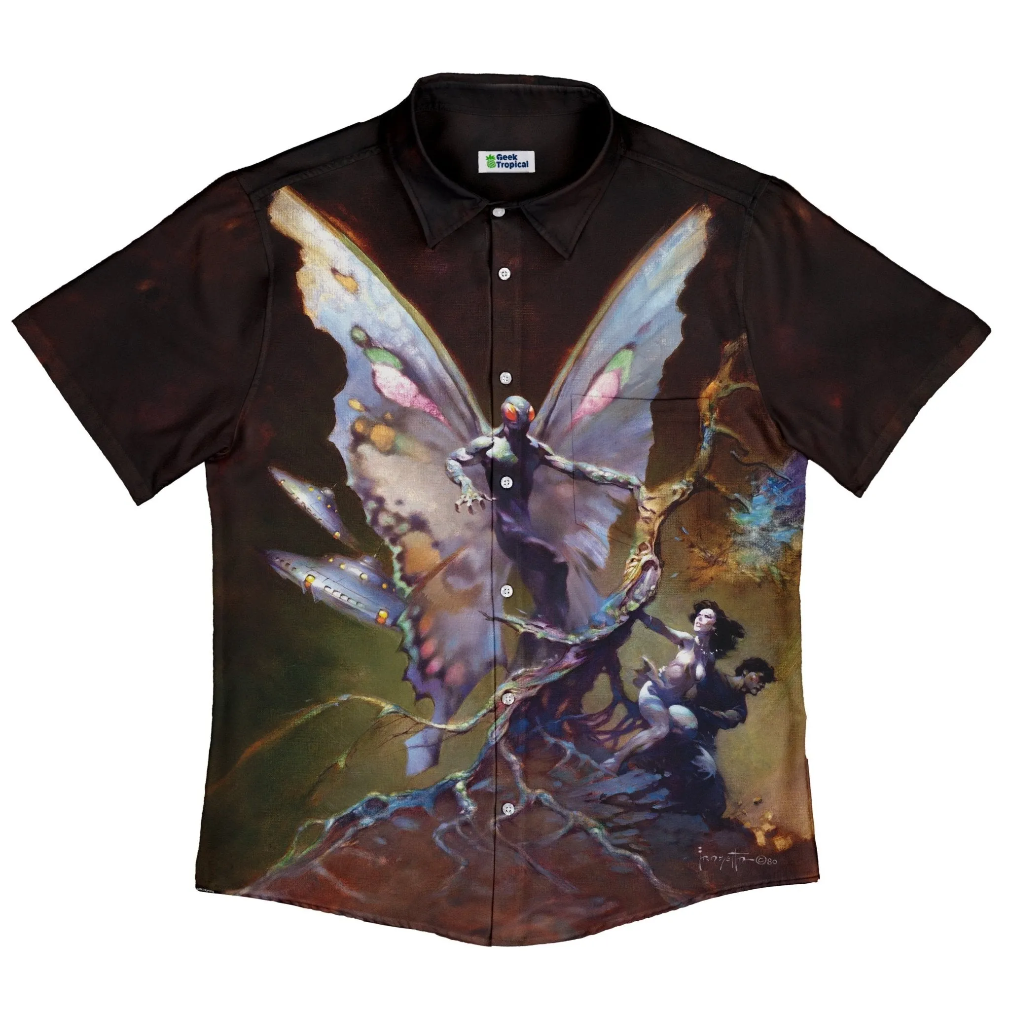 Mothman Button Up Shirt