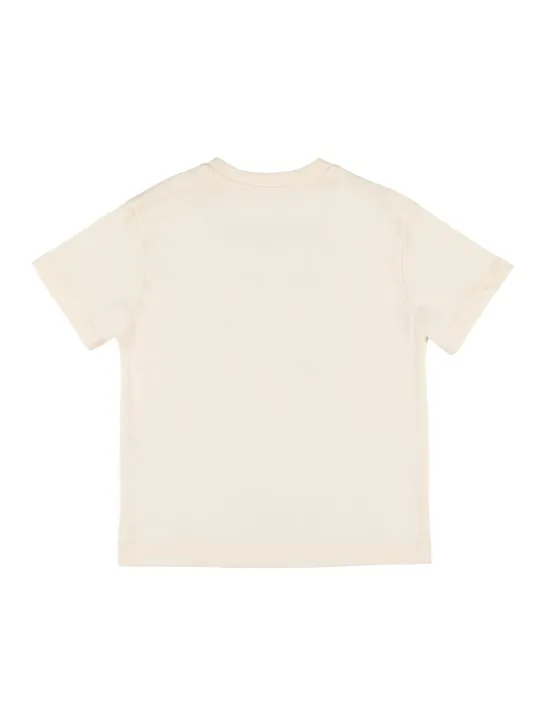 MSGM   Printed logo cotton jersey t-shirt 