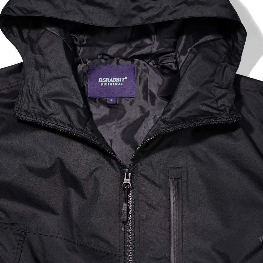 MUB WINDBREAKER HOODED JACKET BLACK