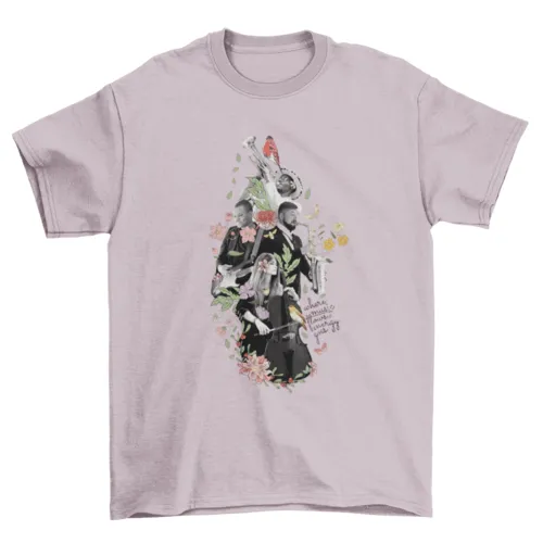 Musical Floral Instrument Tee