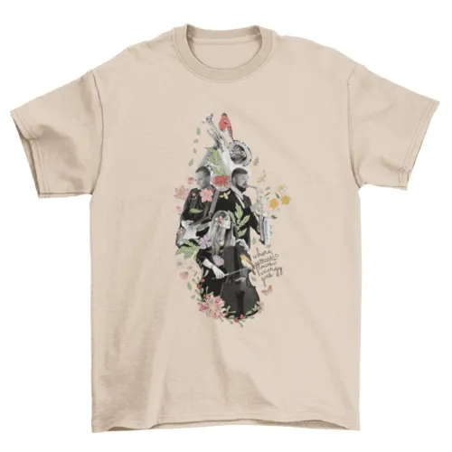 Musical Floral Instrument Tee