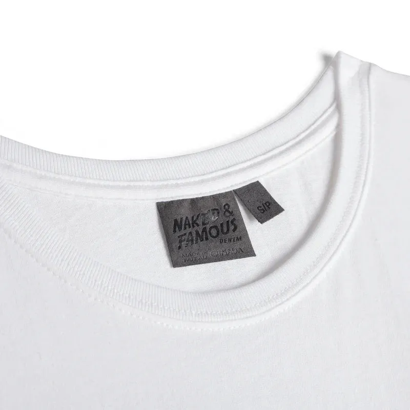 Naked & Famous Circular Knit Ballet T-Shirt (White)