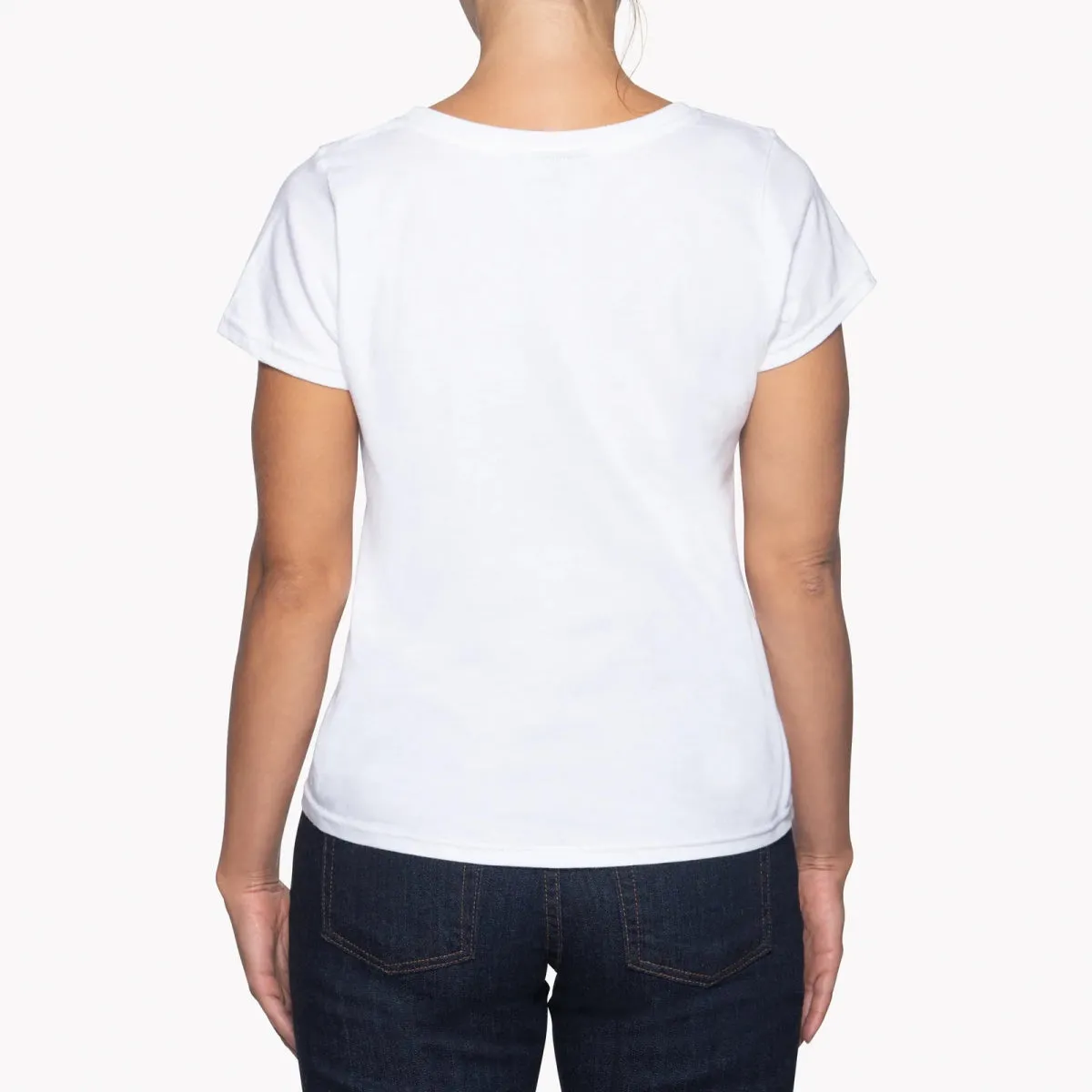 Naked & Famous Circular Knit Ballet T-Shirt (White)