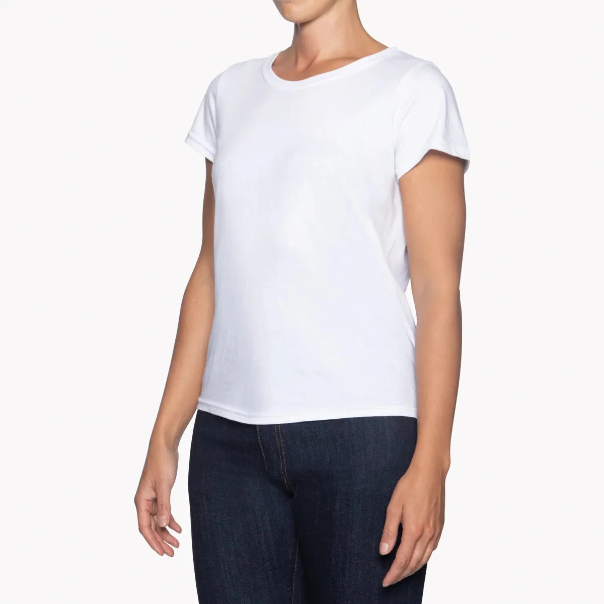 Naked & Famous Circular Knit Ballet T-Shirt (White)