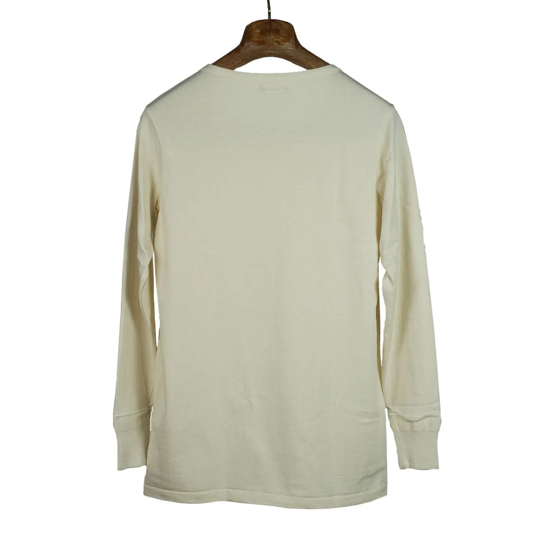 Natural heavy cotton long-sleeve 206 Henley