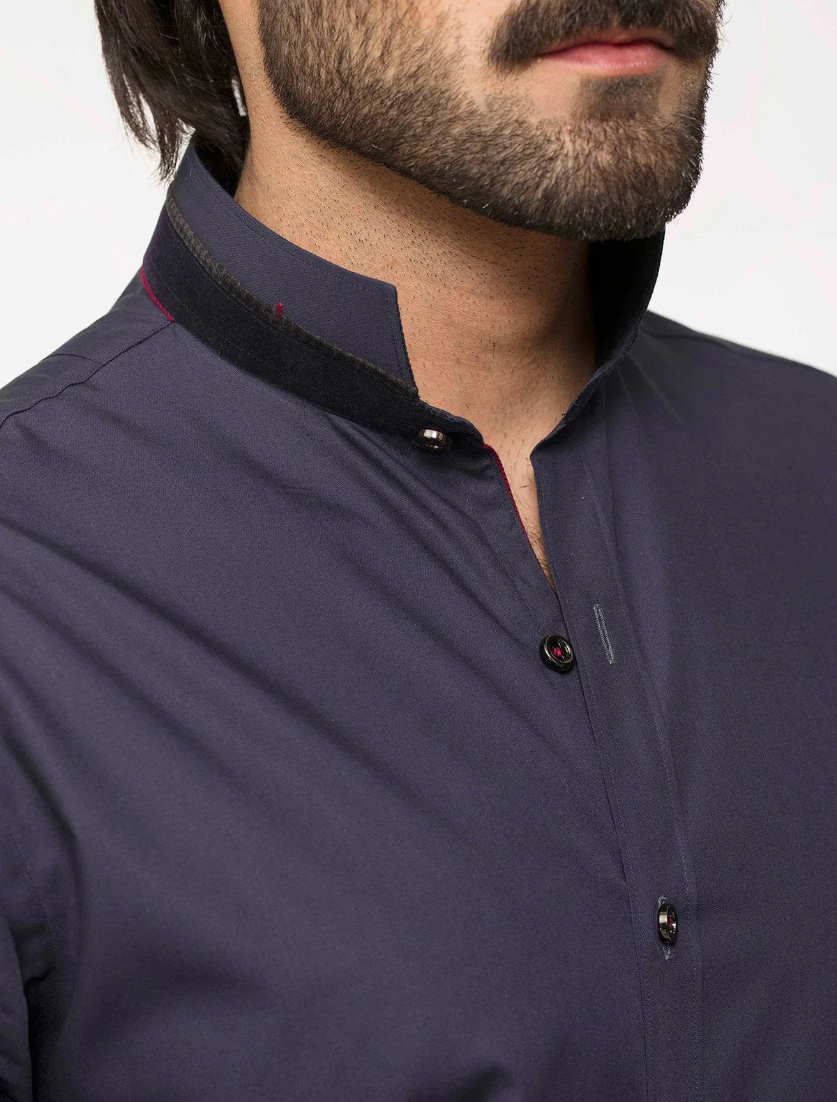 NAVY- DESIGN SHIRT