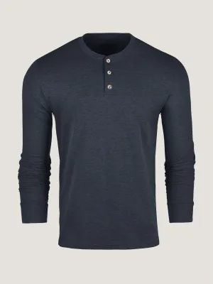 Navy Long Sleeve Henley