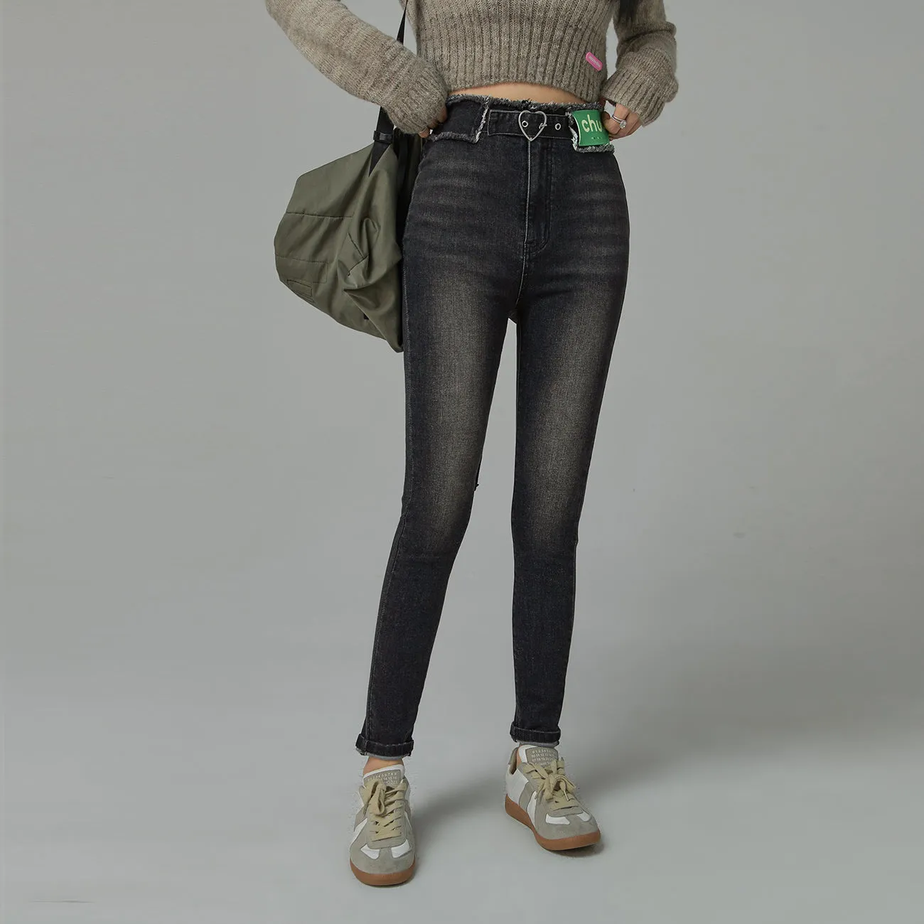 New Days High Waist Slim Denim Pants