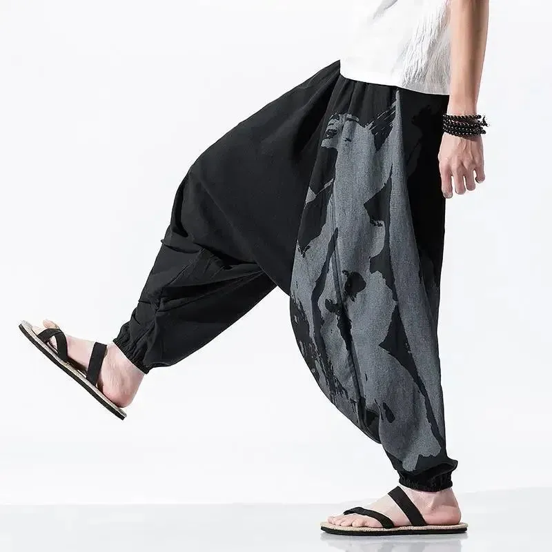 New OB Cotton Hip Hop Style Loose Fit Low Waist Pants