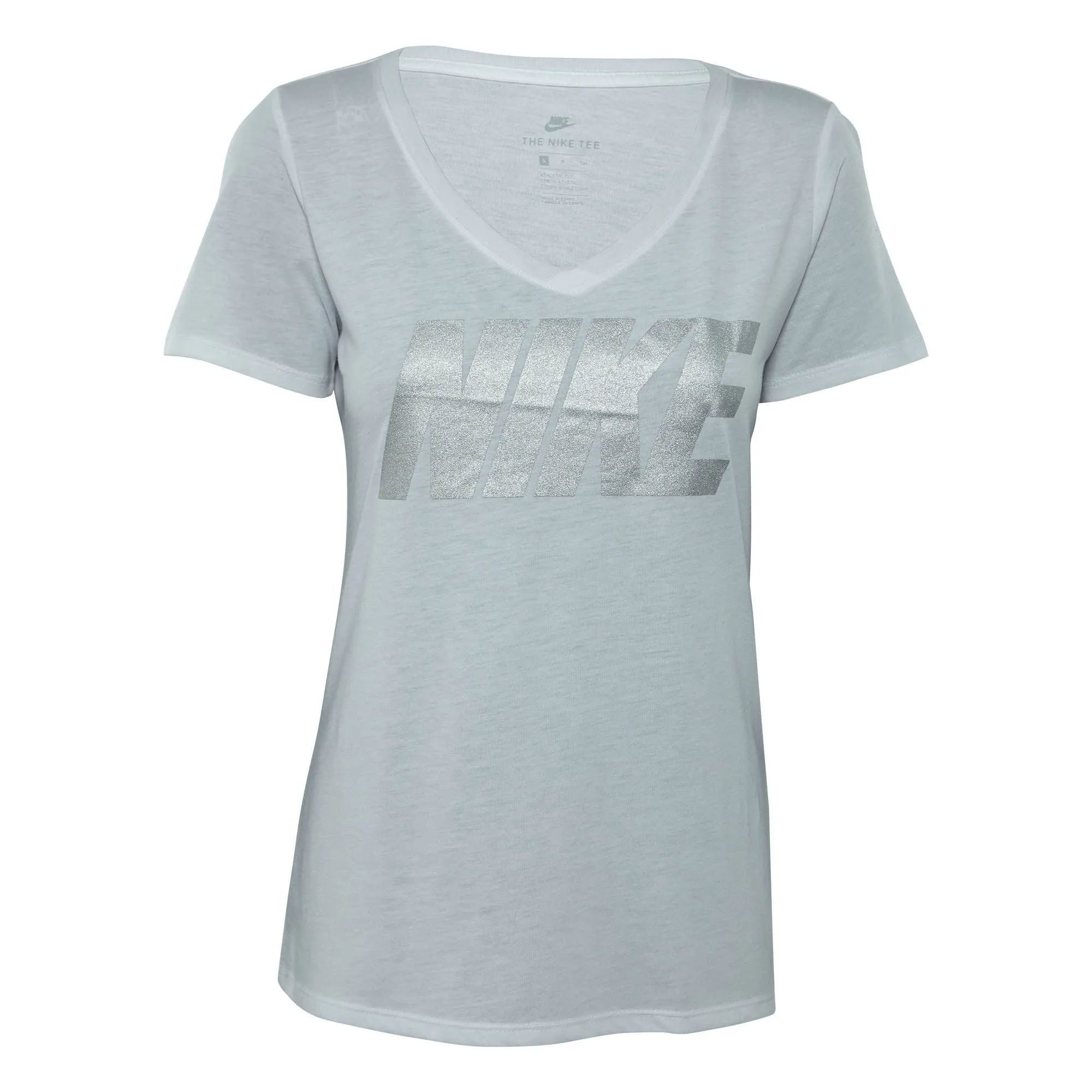 Nike Metallic Block T-shirt Womens Style : 923330-100