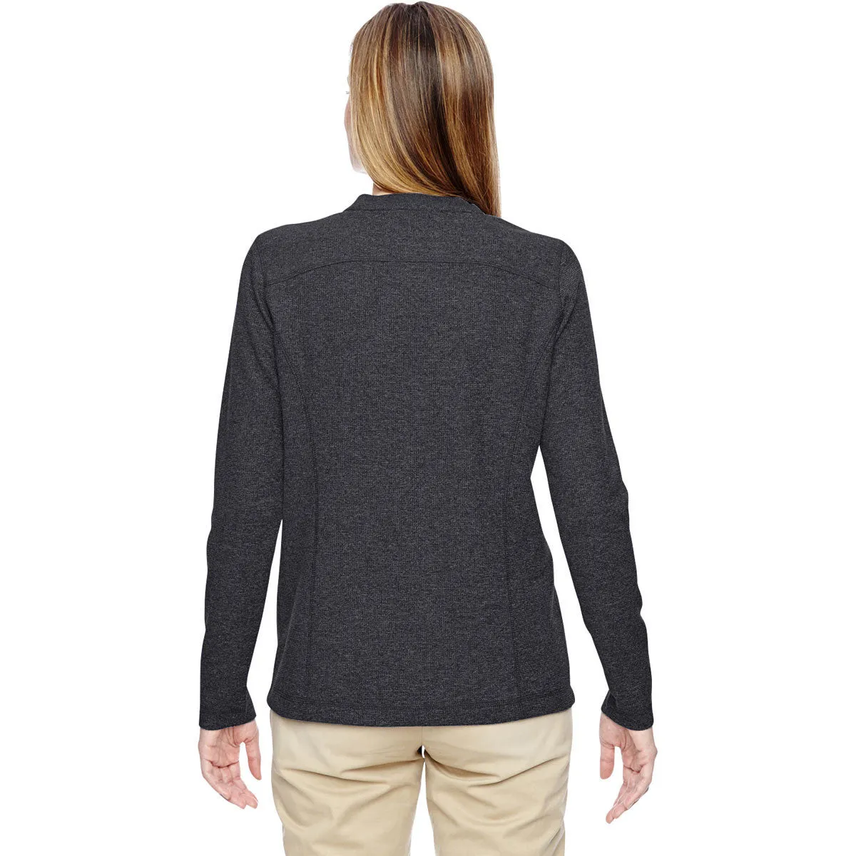 North End Women's Navy Excursion Nomad Performance Waffle Henley