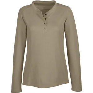 North End Women's Stone Excursion Nomad Performance Waffle Henley