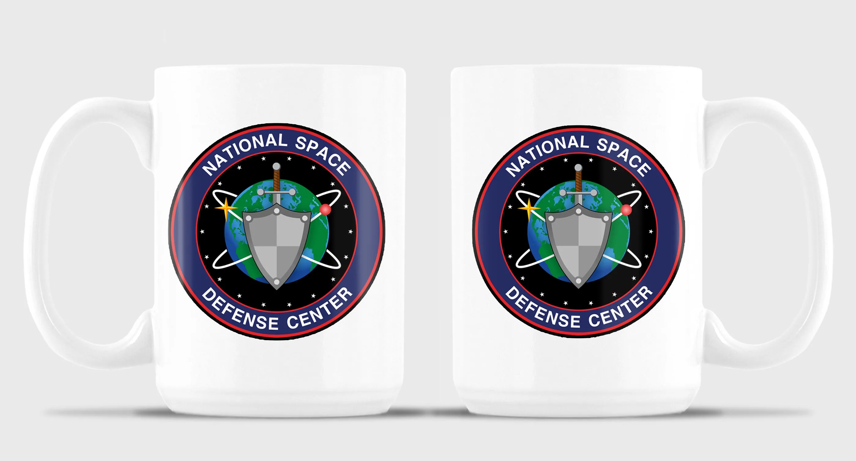 NSDC 15 oz Coffee Mug- All White or White with Black Trim.