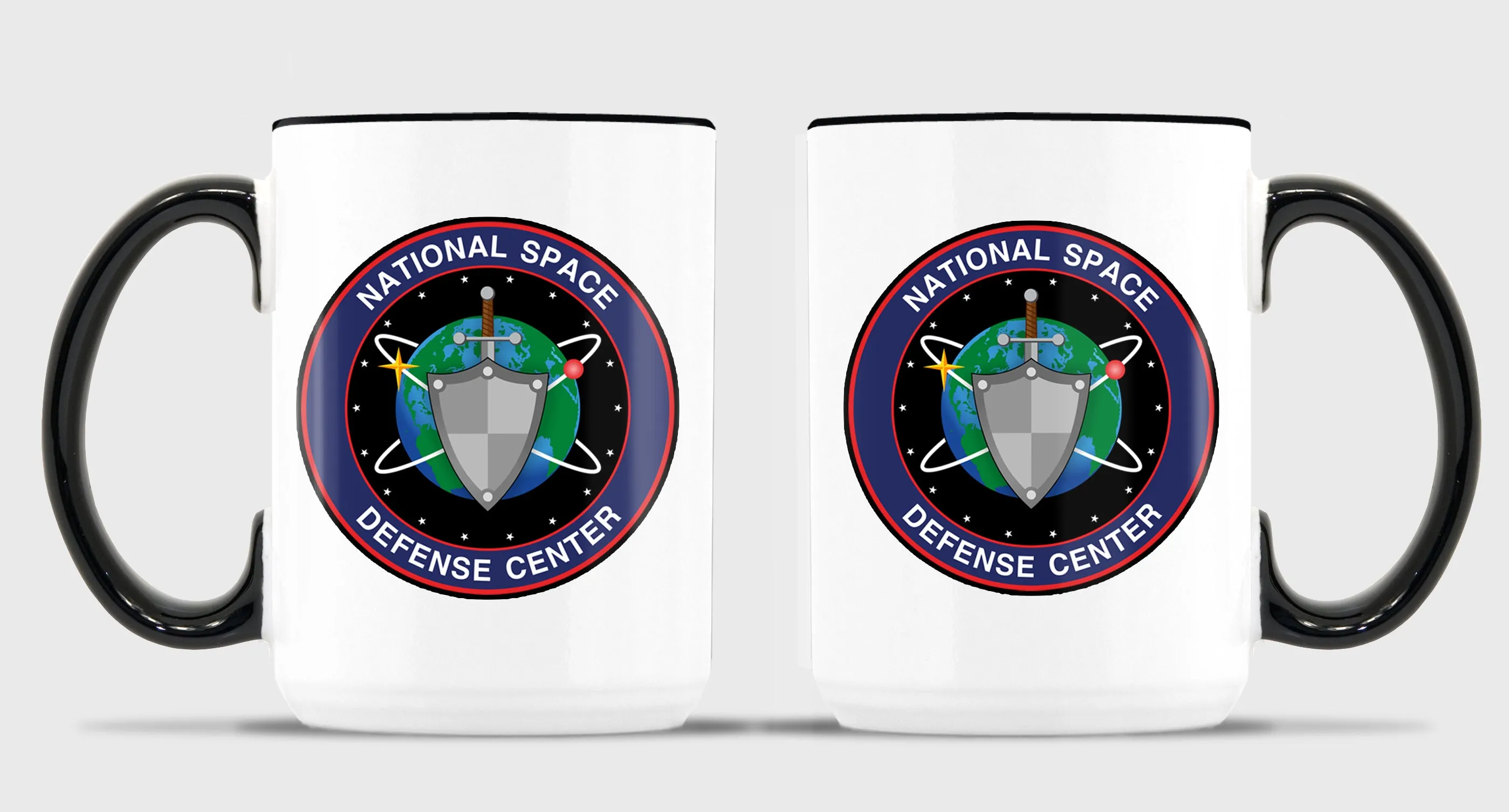 NSDC 15 oz Coffee Mug- All White or White with Black Trim.