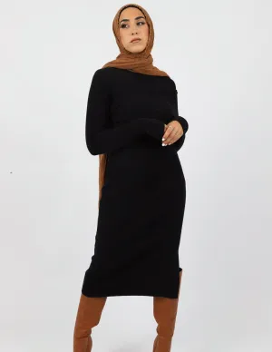 Off Shoulder Knit Dress