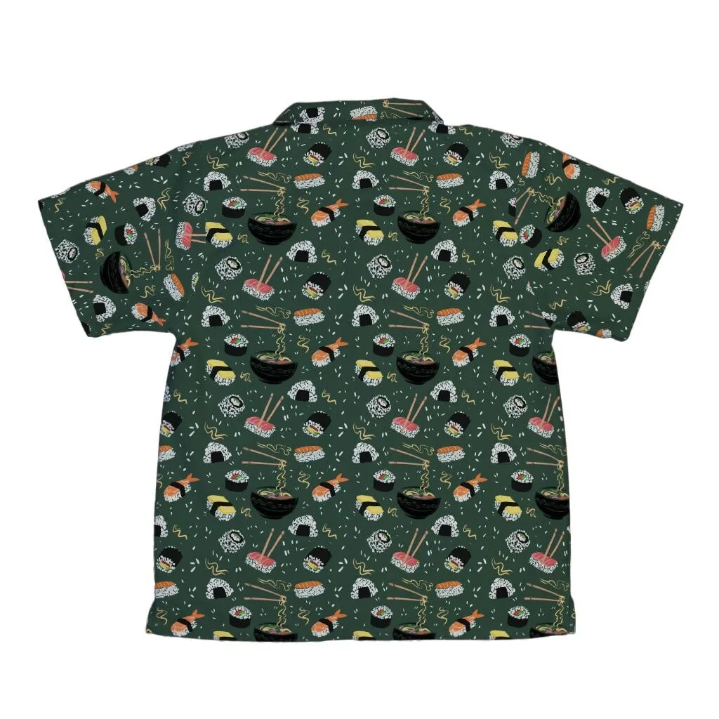 Oishi Sushi Green Youth Hawaiian Shirt