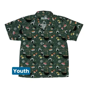 Oishi Sushi Green Youth Hawaiian Shirt