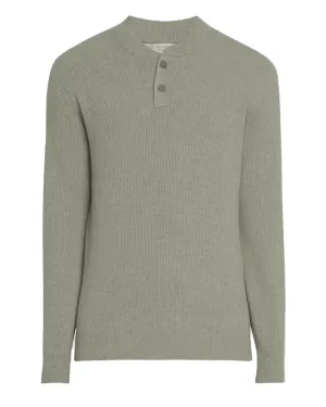 Olive Green Cashmere Henley