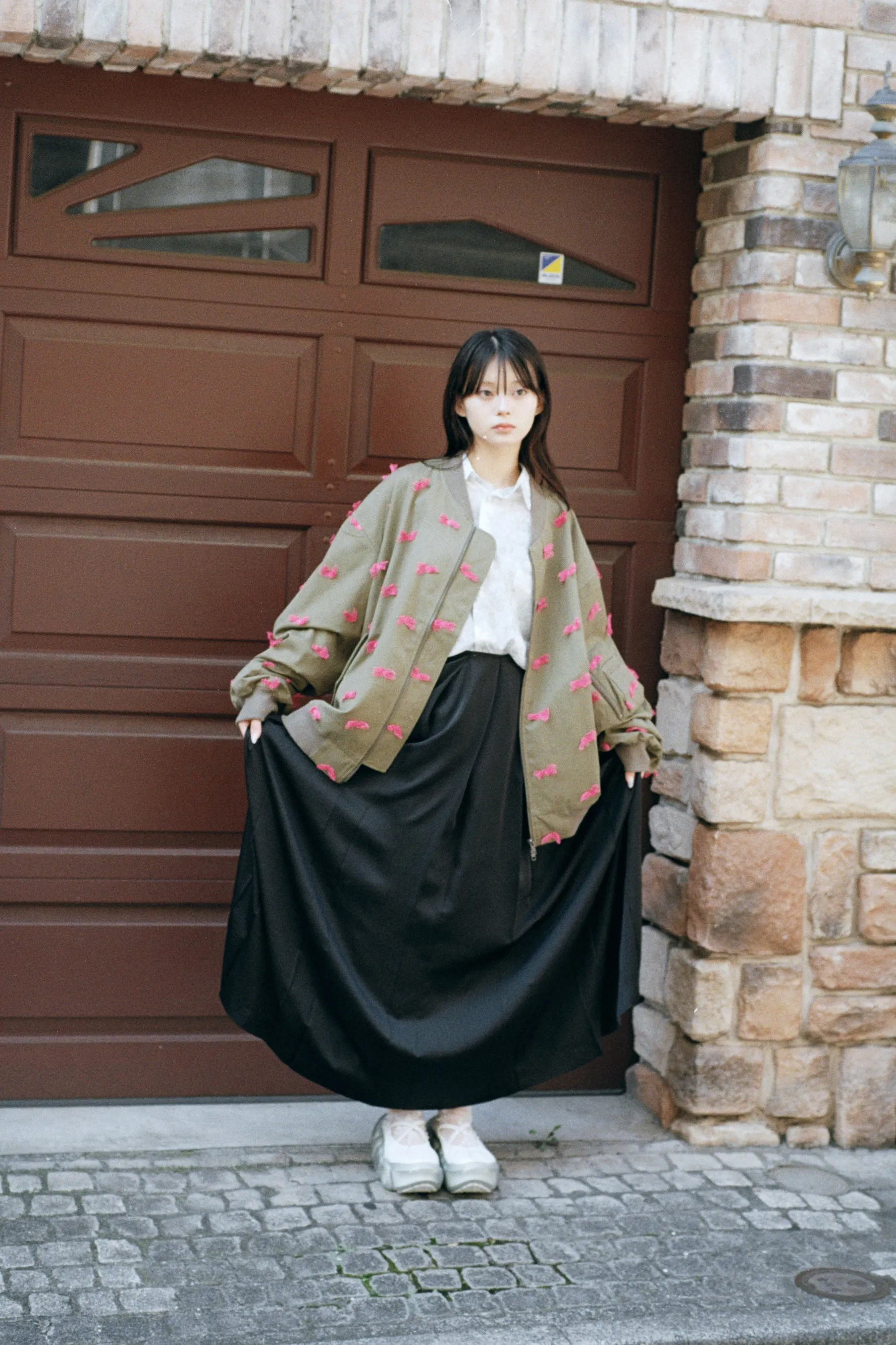 Oval Long Shirt / Flower