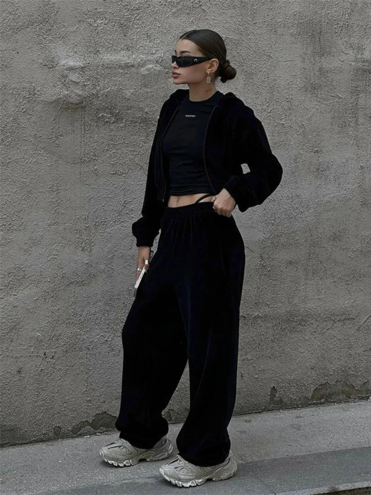 Oversized Hoodie & High-Waist Lounge Set