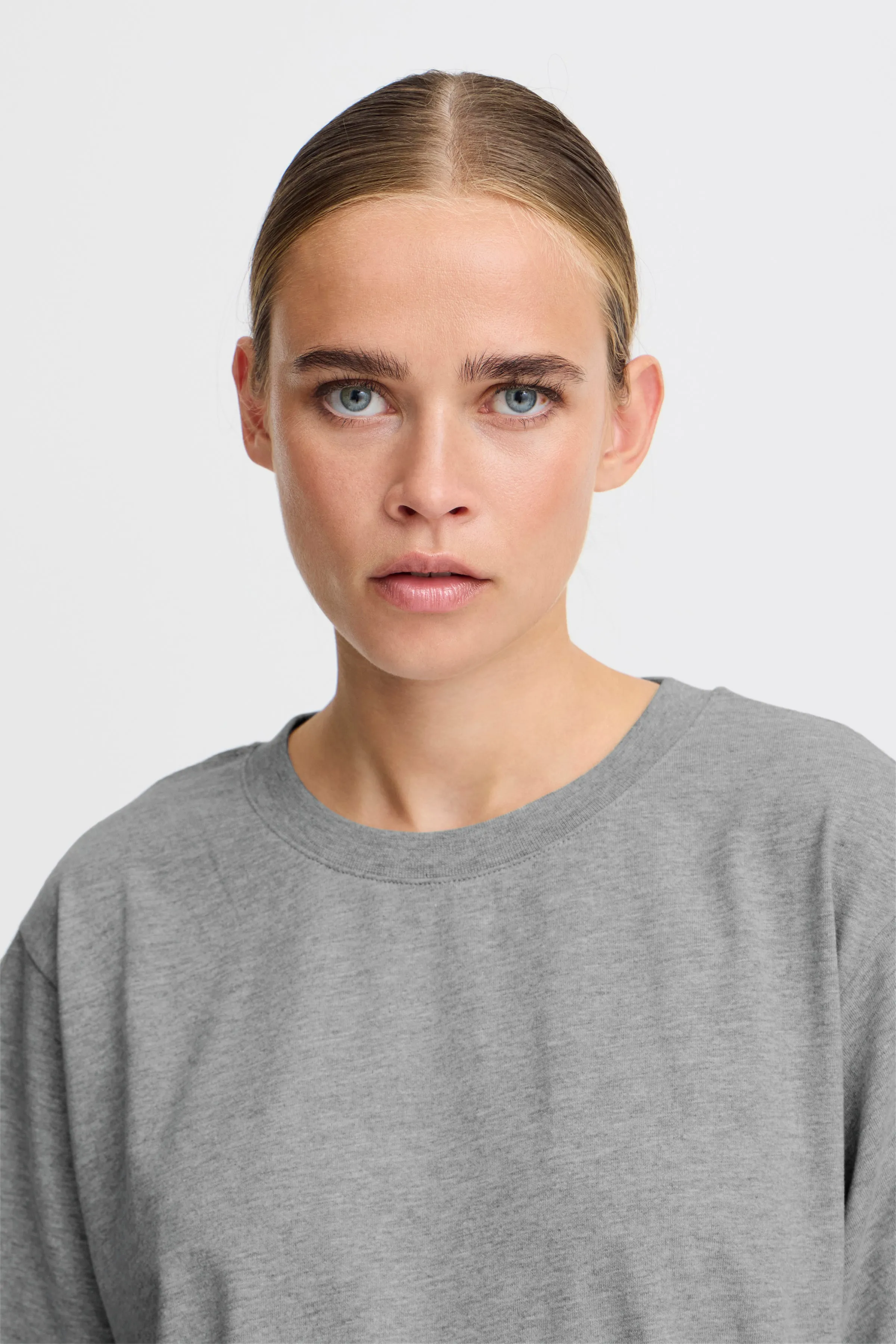 Palmer Loose T-Shirt in Grey Melange