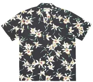 Paradise Found Original Hawaiian Shirt | Tom Selleck Magnum | Made in Hawaii | Star Orchid Pattern