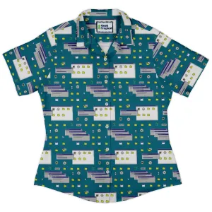 Pattern98 Curvy Button Up Shirt