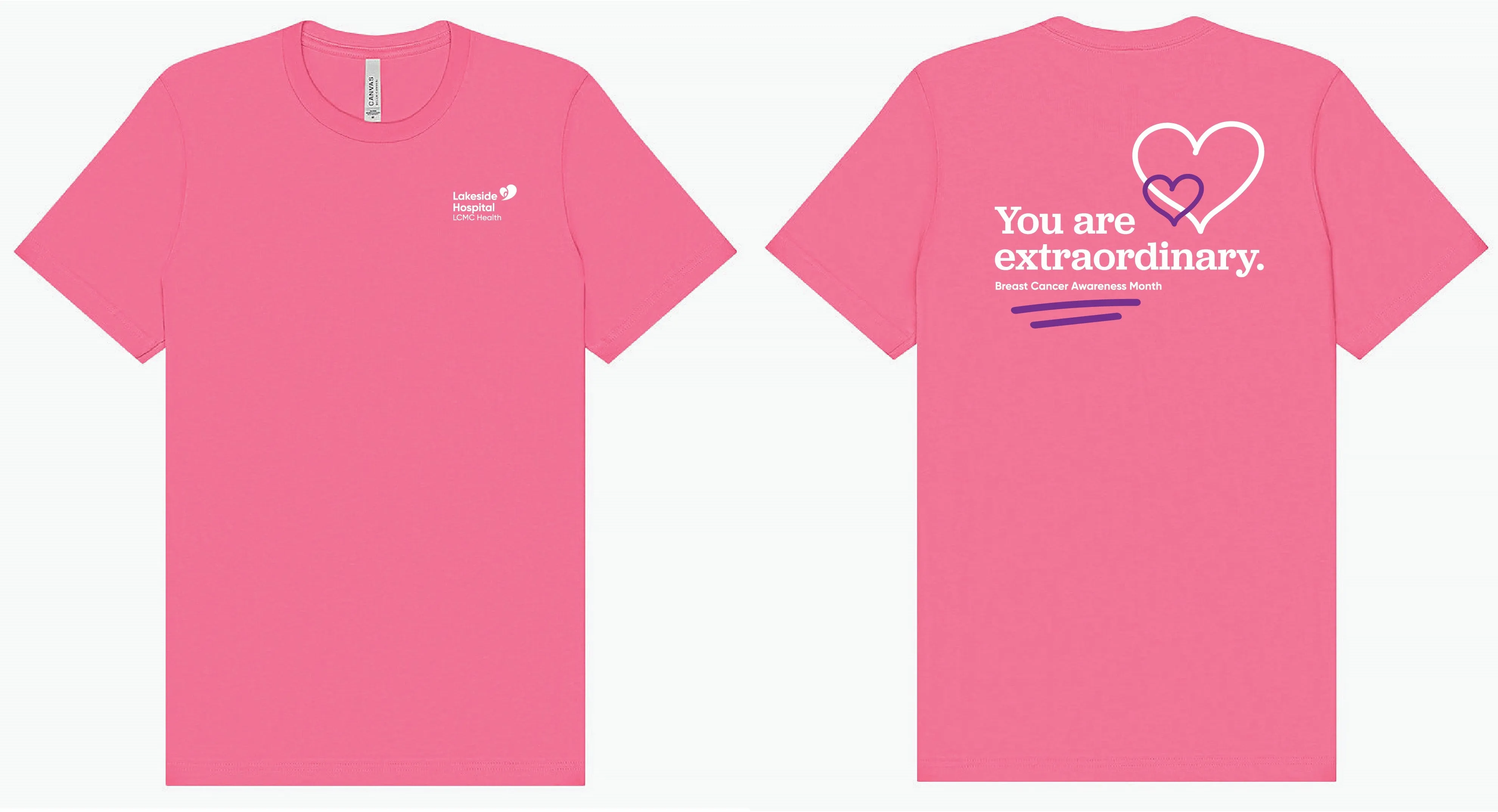 Personal Item Pink Breast Cancer Awareness Tee Shirt (Lakeside)