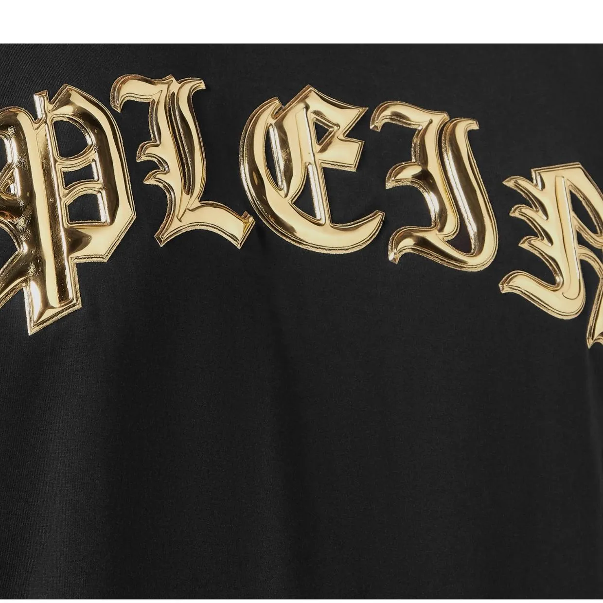 Philipp Plein Metallic Effect Logo T-Shirt