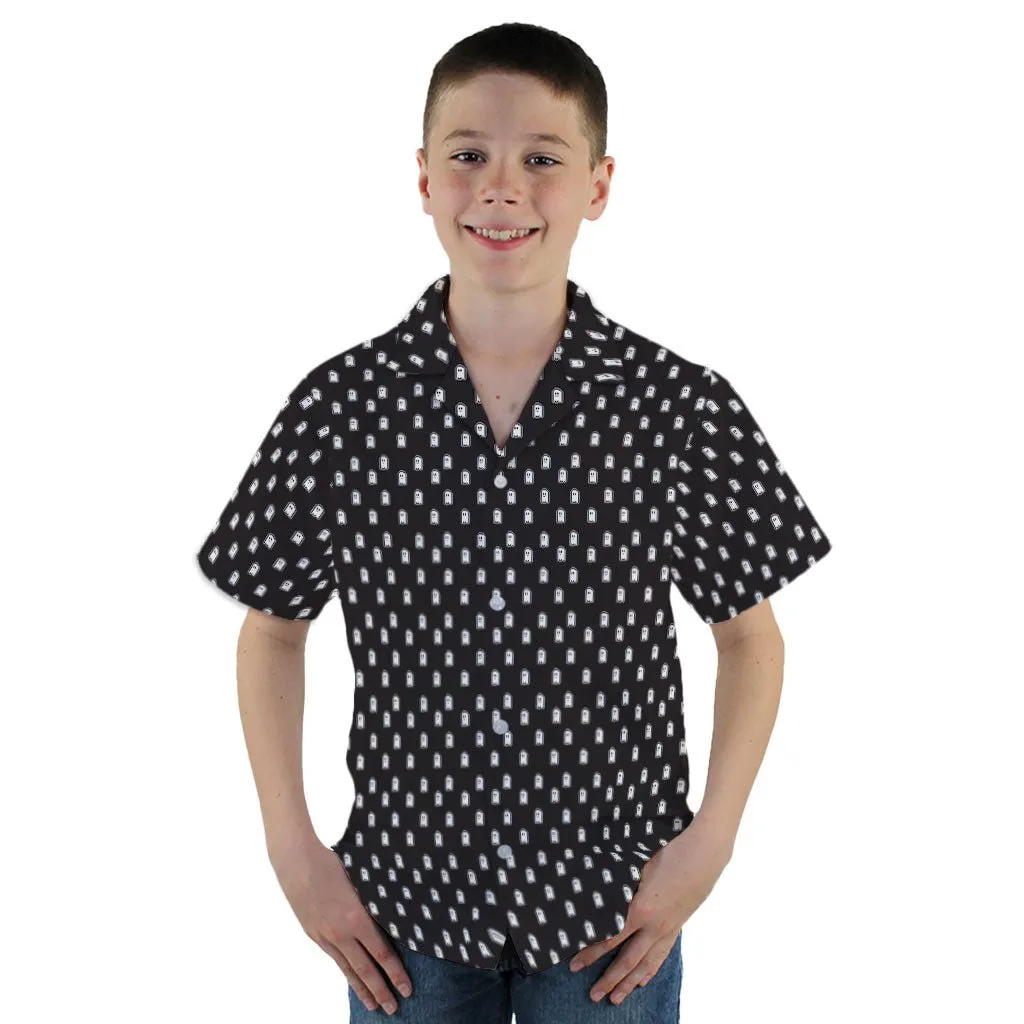 Pixel Ghost Youth Hawaiian Shirt