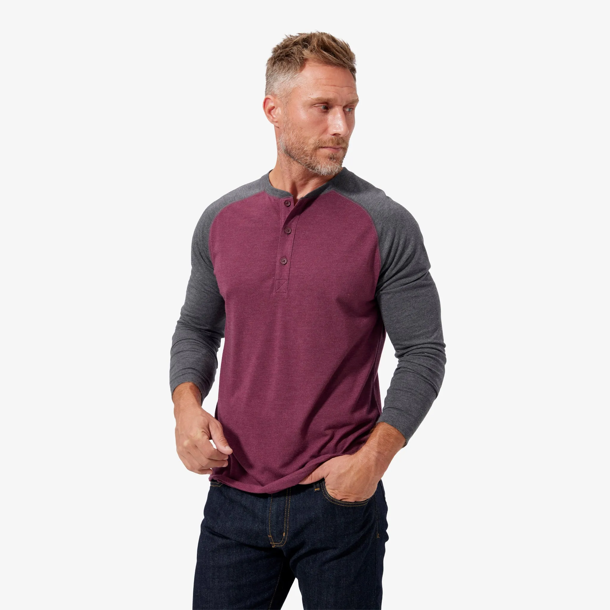 Plum Heather Colorblock