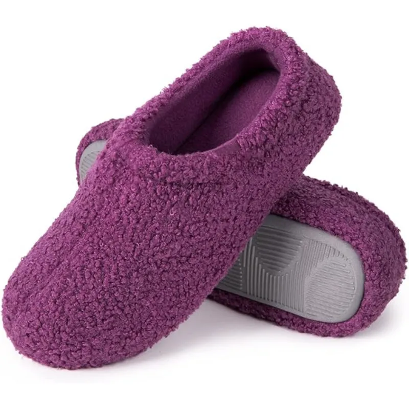 Plush Fur Memory Foam Loafer Slippers