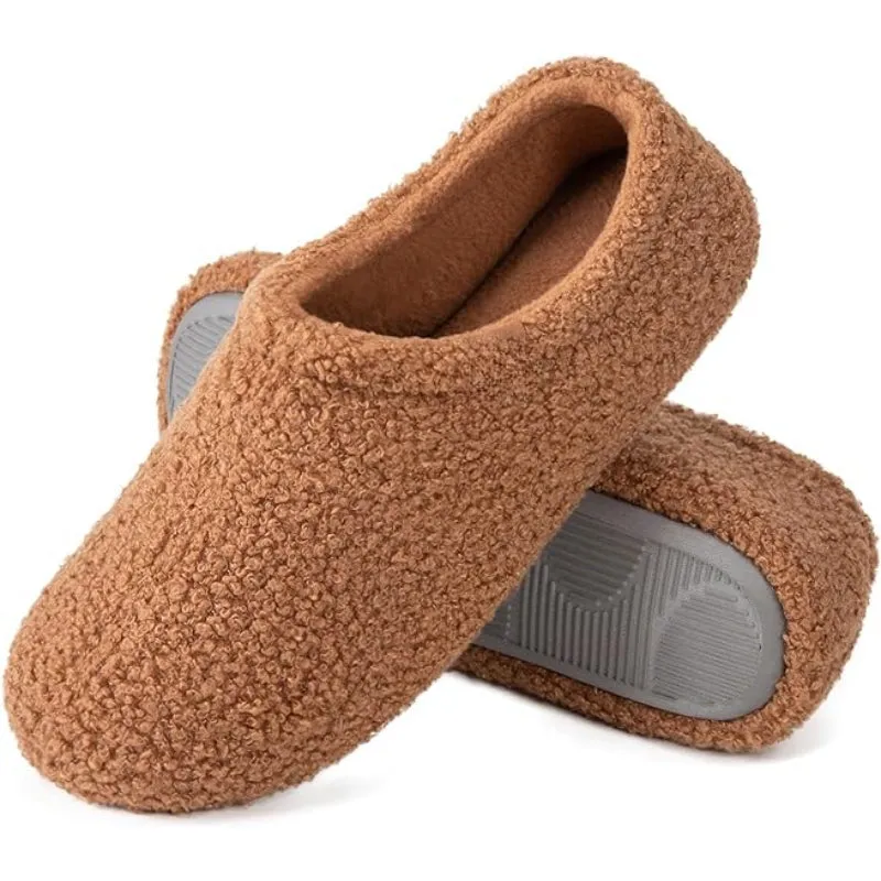 Plush Fur Memory Foam Loafer Slippers