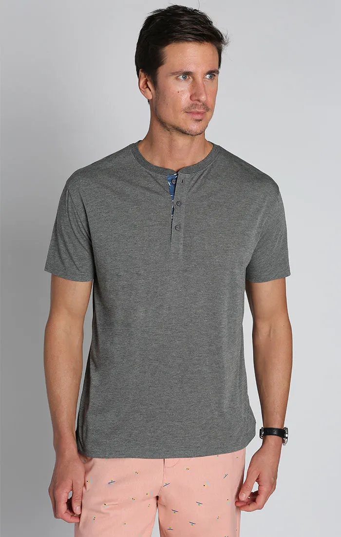 Poly Viscose Soft Henley