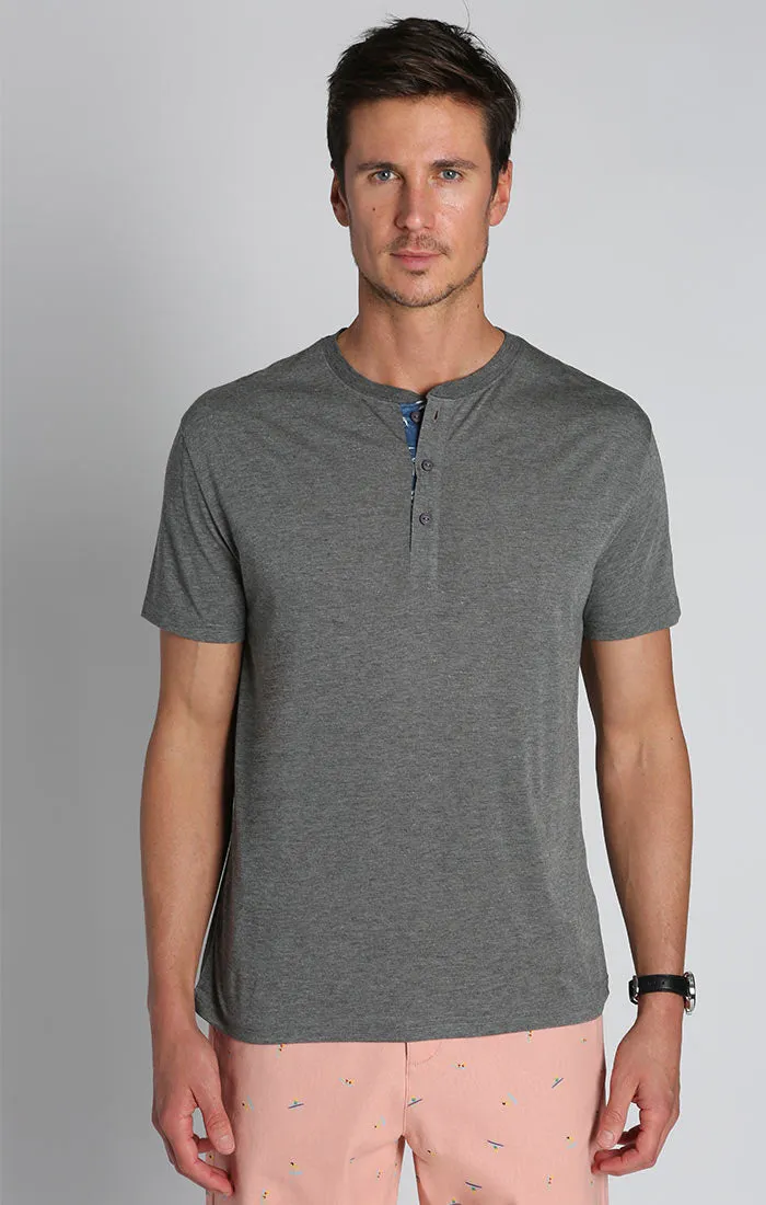 Poly Viscose Soft Henley