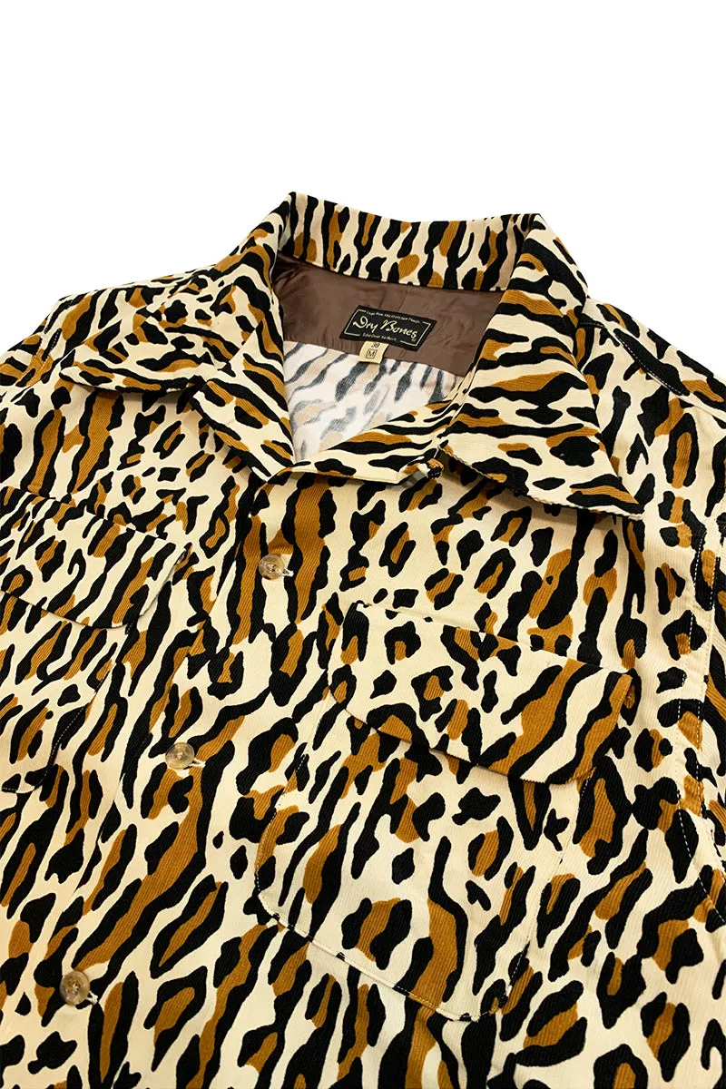 Print 2 Flap Open Shirt “VINCENT’S LEO”