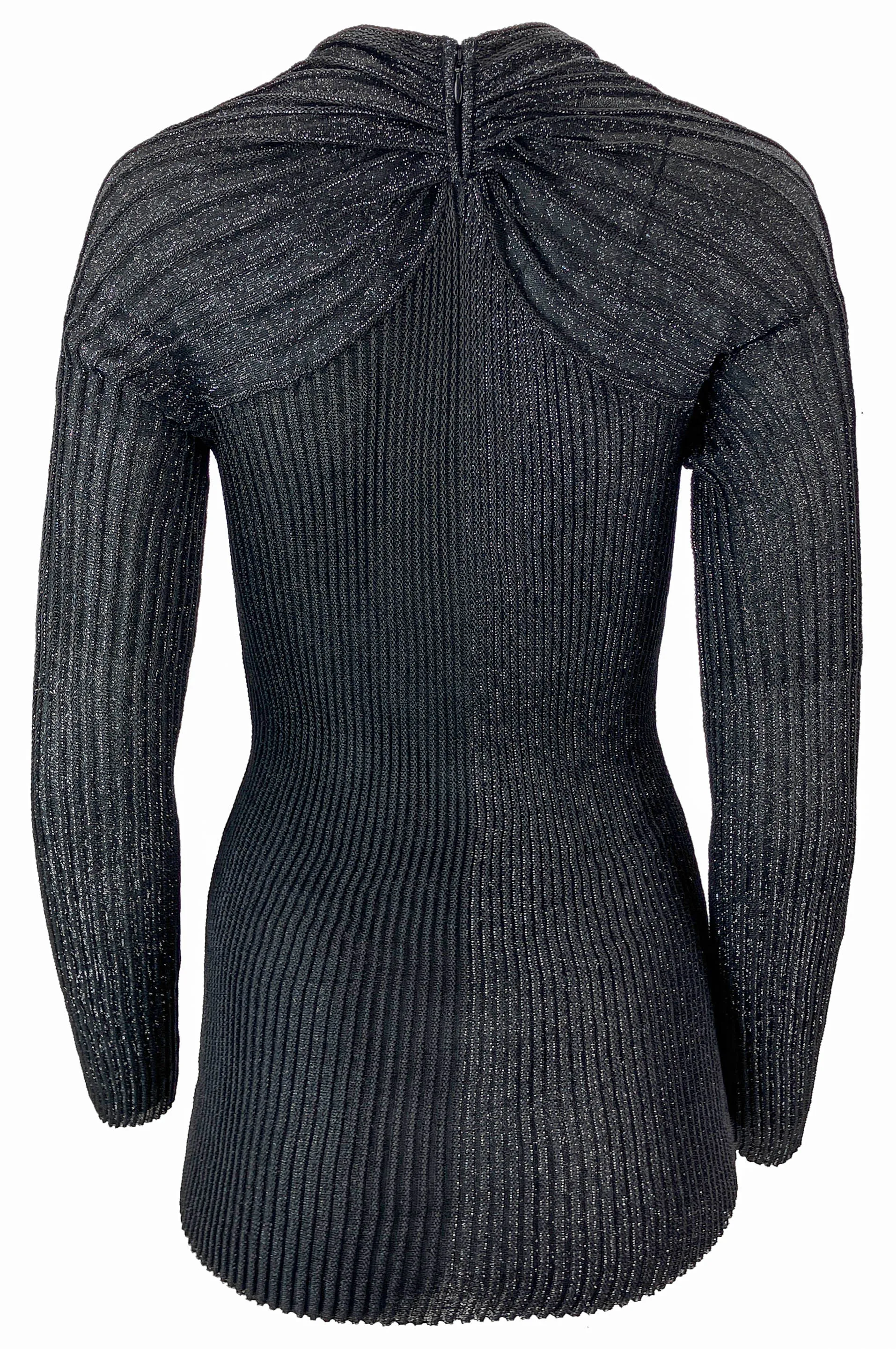 Proenza Schouler Metallic Rib Sweater in Black