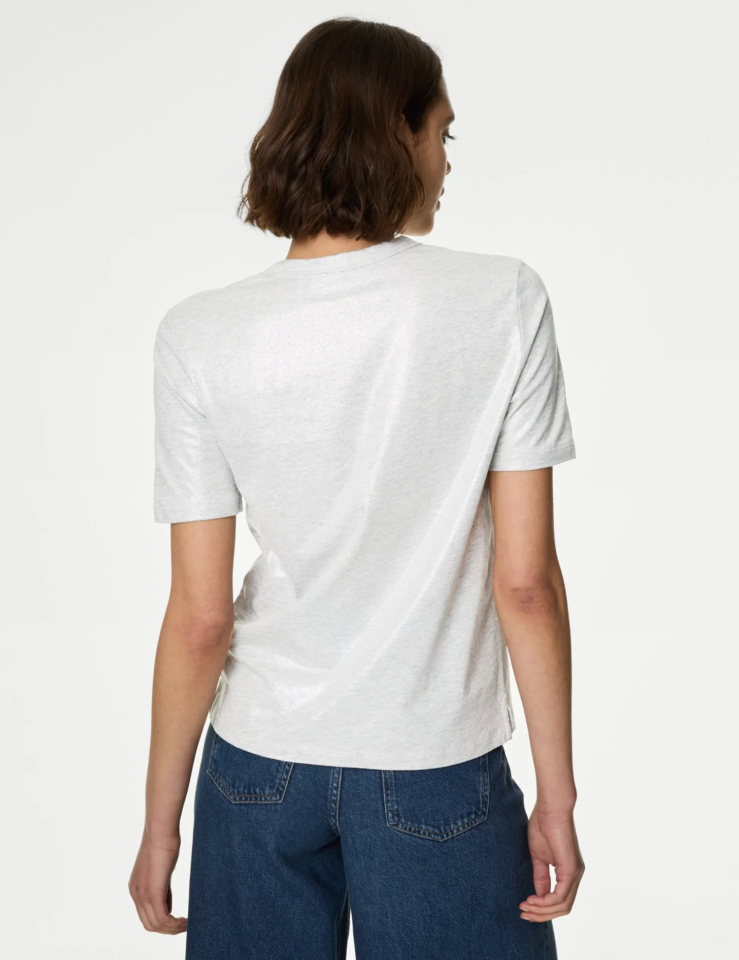 Pure Cotton Metallic T-Shirt